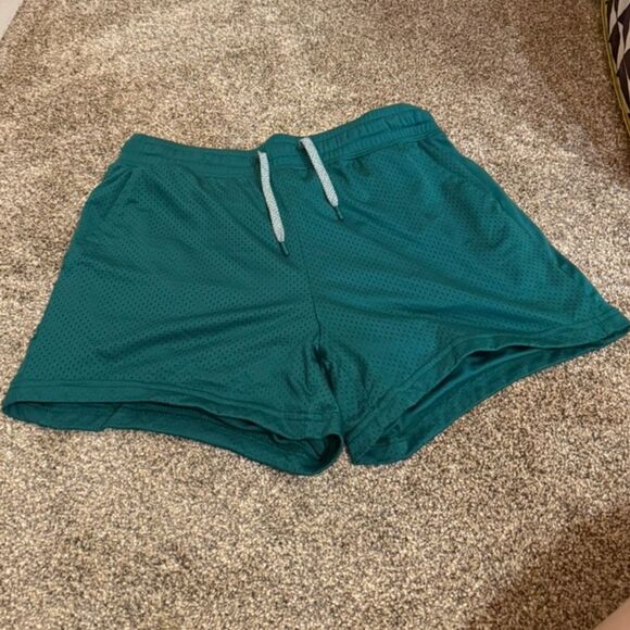Athletic Works - Mesh Athletic Running Shorts - Green - M - Picture 1 of 4
